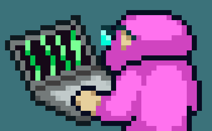 Um desenvolvedor codando em um terminal com fundo escuro e texto em verde